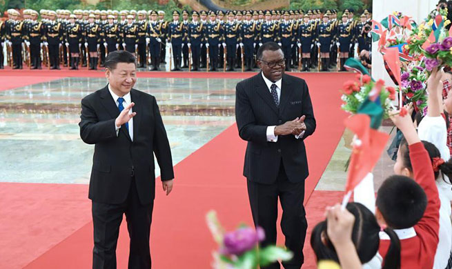 China, Namibia agree to establish comprehensive strategic
partnership of cooperation