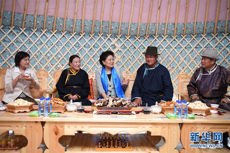 (時(shí)政)劉延?xùn)|率中央代表團(tuán)二分團(tuán)在呼倫貝爾慰問各族干部群眾