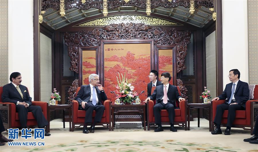 （XHDW）孟建柱會(huì)見巴基斯坦外長(zhǎng)和總理國(guó)家安全顧問
