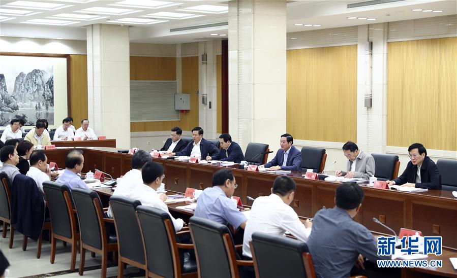 9月21日，中宣部在北京召開中央媒體駐外機構外宣工作座談會。中共中央政治局委員、中央書記處書記、中宣部部長劉奇葆出席座談會并講話。新華社記者 謝環(huán)馳 攝 