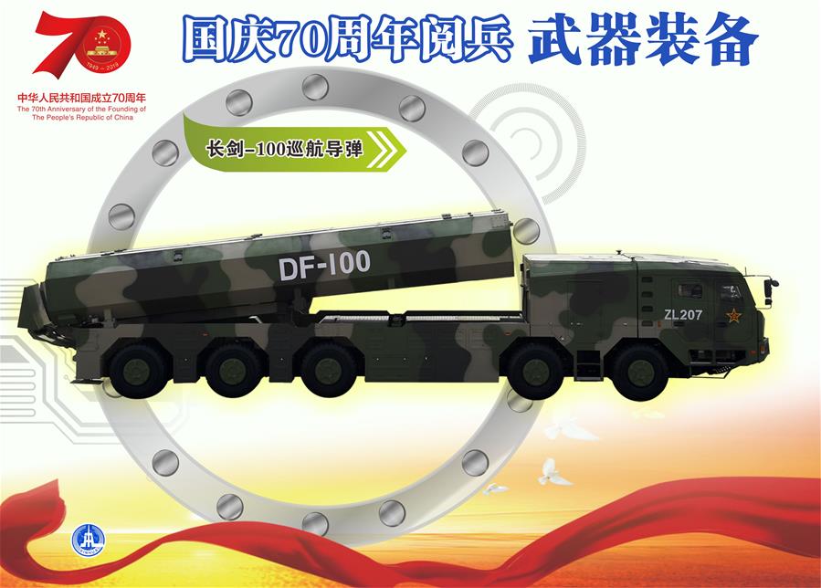 （圖表）[國慶70周年]國慶70周年閱兵&mdash;&mdash;武器裝備（長劍-100巡航導(dǎo)彈）