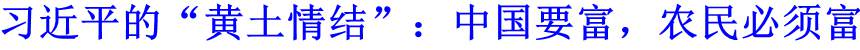 習(xí)近平的&ldquo;黃土情結(jié)&rdquo;：中國要富，農(nóng)民必須富
