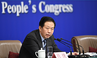 肖捷在回答記者提問