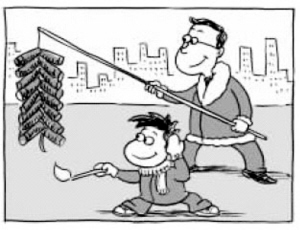 春節(jié)若遇霧霾，煙花怎么放？