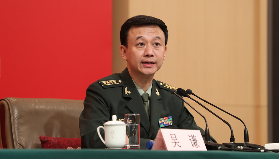 國防部新聞局局長、國防部新聞發(fā)言人吳謙大校介紹相關(guān)情況