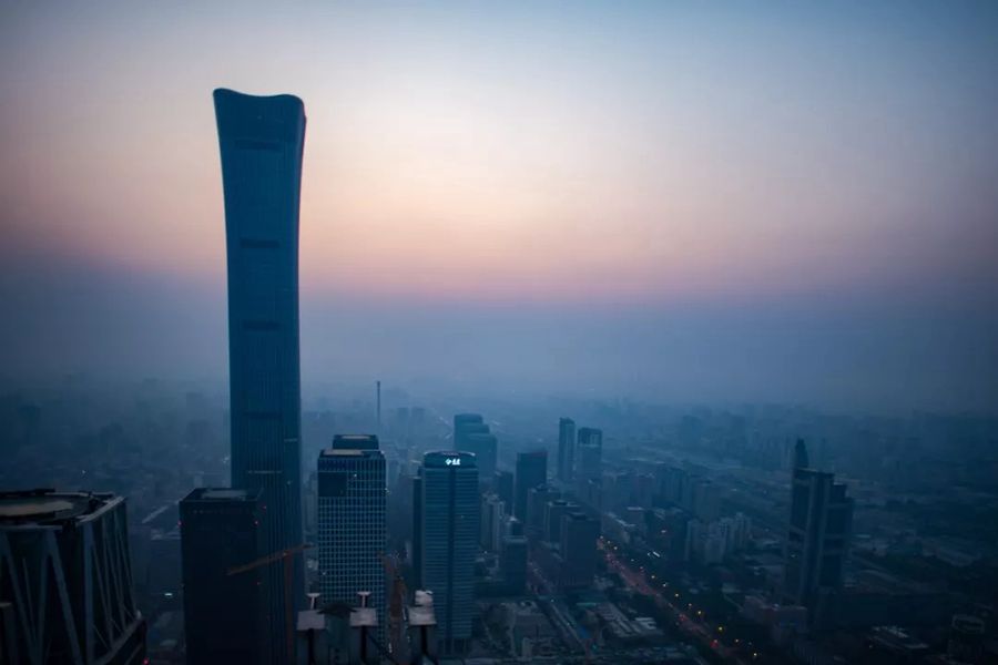 這就是今天早上的北京！