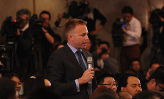 哥倫比亞廣播公司記者提問