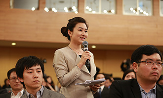 中國(guó)教育電視臺(tái)記者提問