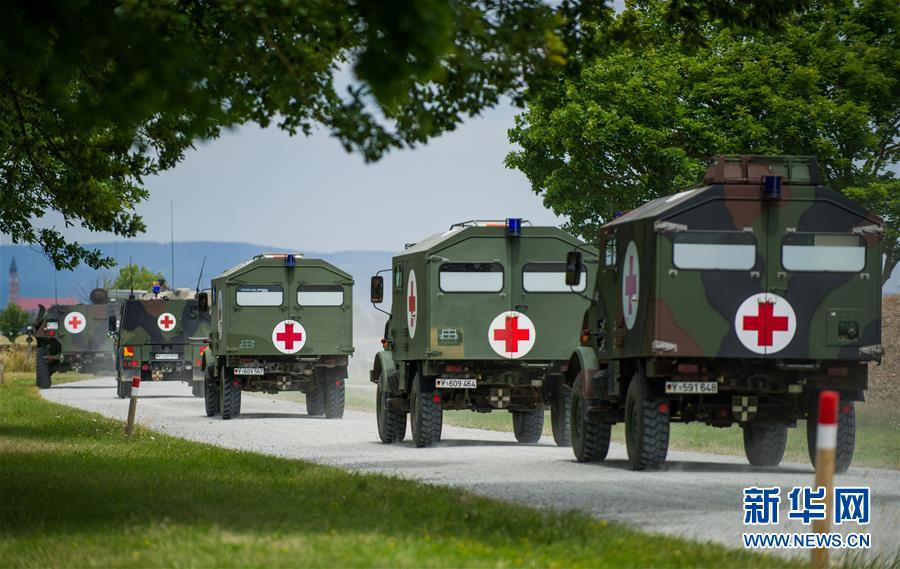 (國際·圖文互動)(4)中德“聯合救援—2019”衛(wèi)勤實兵聯合演習開始整合訓練