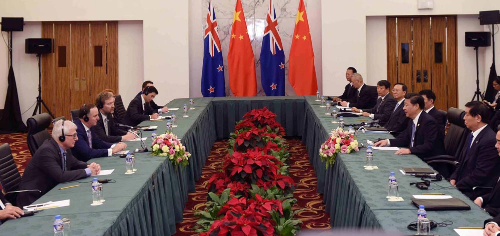 習(xí)近平會(huì)見新西蘭總理約翰&middot;基