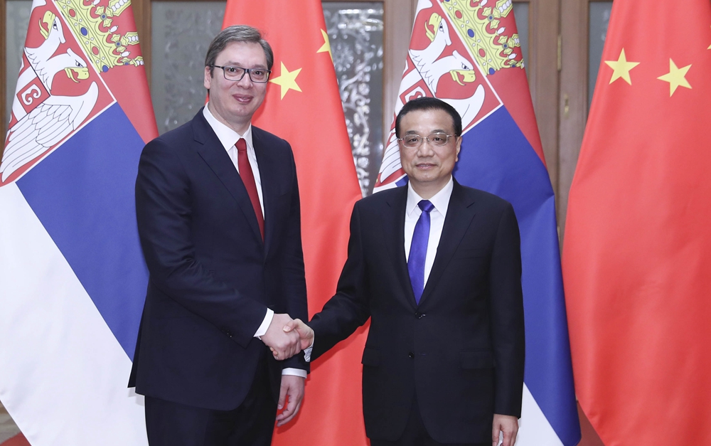 李克強(qiáng)會(huì)見塞爾維亞總理、當(dāng)選總統(tǒng)武契奇