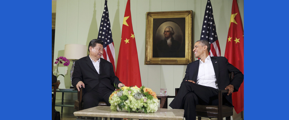 2013年6月，習(xí)近平與美國總統(tǒng)奧巴馬共同會見記者